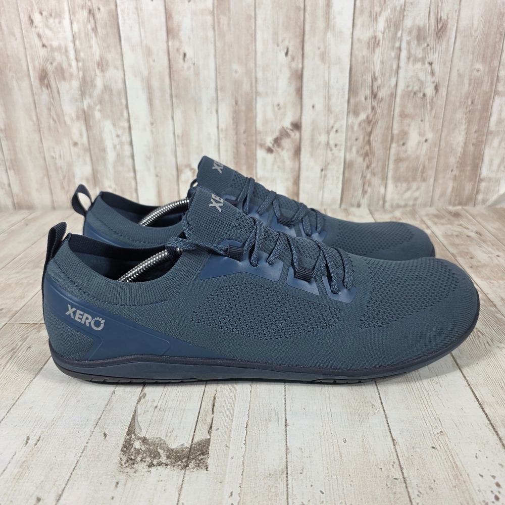 Xero Shoes Nexus Knit Barefoot Sneakers Navy Blue Minimalist Mens 13 Womens 14.5